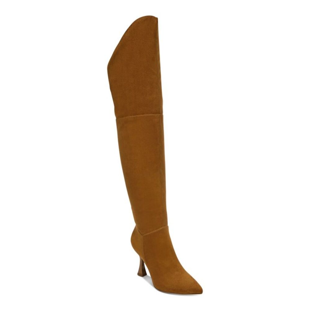 BAR III Womens Brown Goring Padded Ammi Pointed Toe Sculpted Heel Boots 10 M